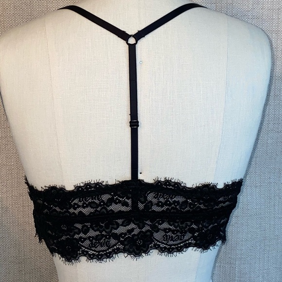 Aerie triangle lace t-back bralette - Picture 3 of 5